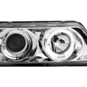 Кристални фарове ANGEL EYES CRX (88-89) с 1 ринг и лупа - хром