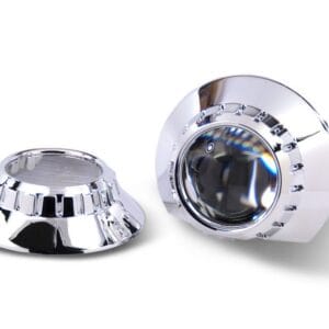 Капачки за лупи 2.5" BMW E46 Design овална ретрофит изрязана D=13.5cm