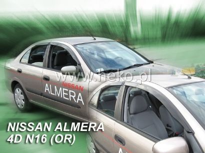 Ветробрани за NISSAN ALMERA N16 (2000-2005) 4 , 5 врати - 2бр. предни - лепящи - Image 2