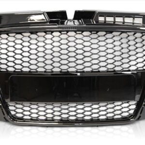 Решетка с поставка за емблема за Audi A3 (2008-2013) - RS-Look Черна