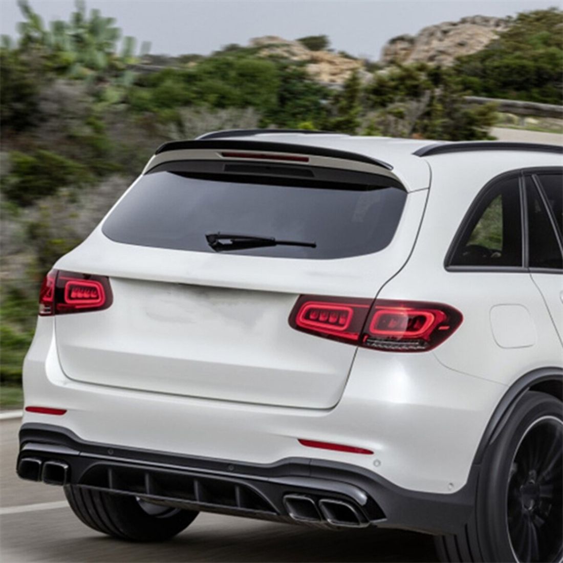 Спойлер антикрило за Mercedes GLC X253 (2020+) AMG - черен гланц - Image 2